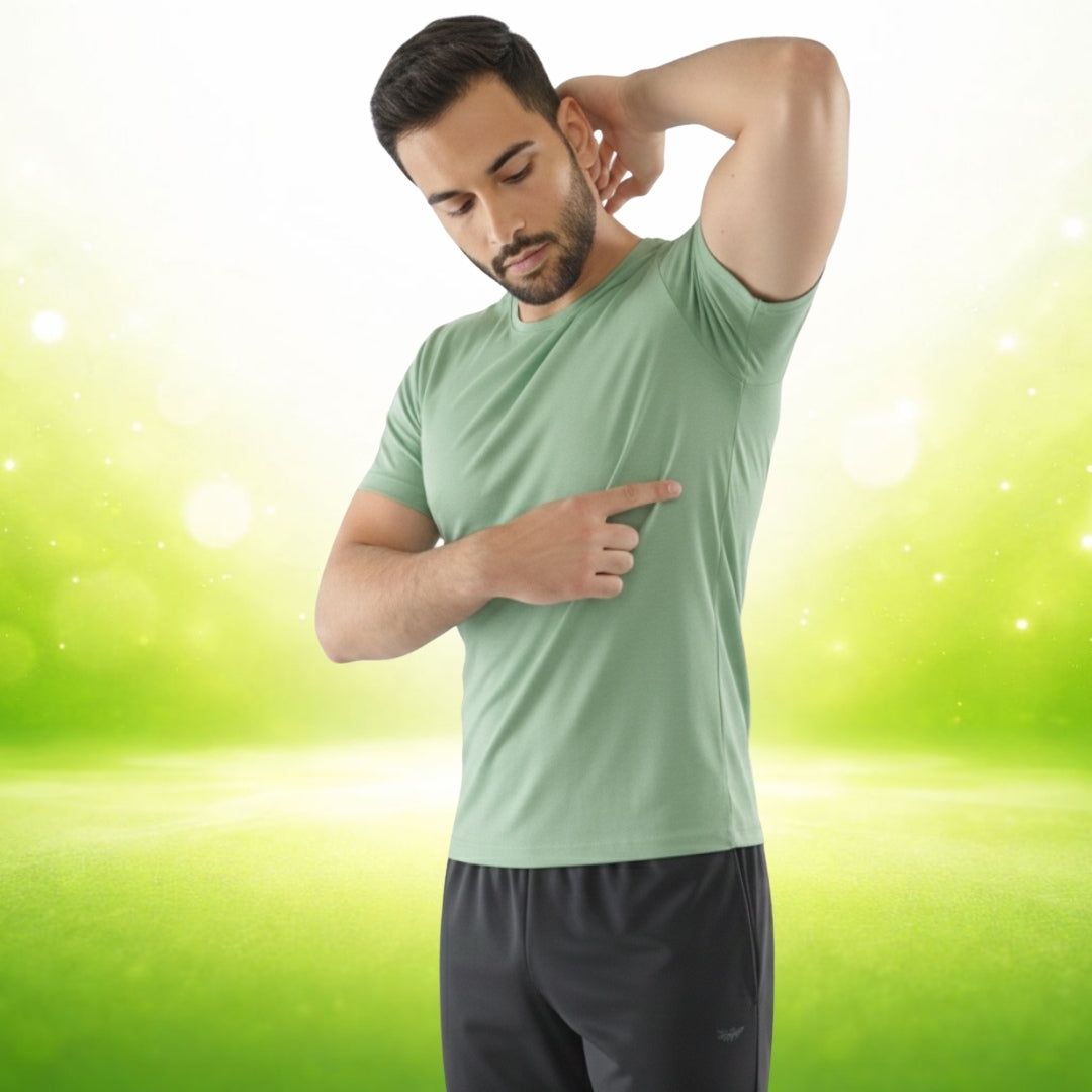 Men’s Anti-Sweat Round-Neck Undershirt